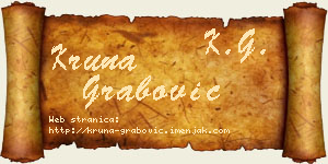 Kruna Grabović vizit kartica